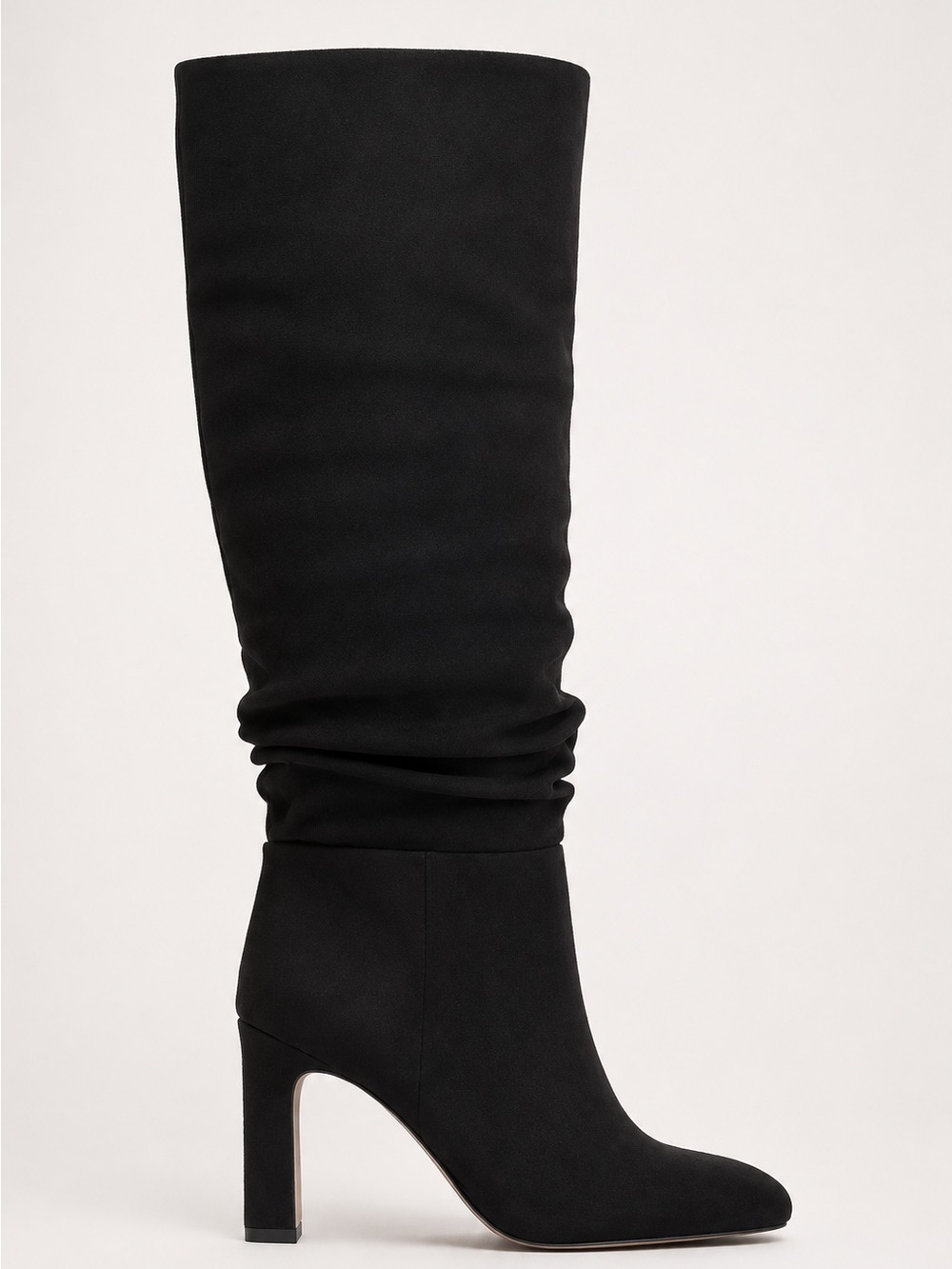 Jessica Simpson Minerva Black Microsuede Wide Calf Knee High Boots Size 11